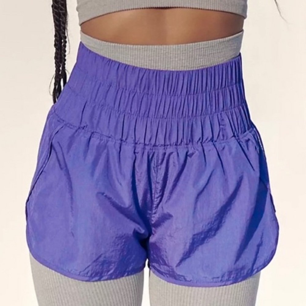 Free People Movement Way Home Shorts in Hague Blue